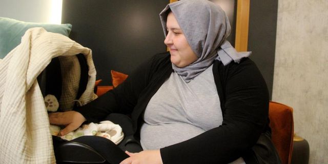 Ölümü riske alıp bebeğini dünyaya getirdi