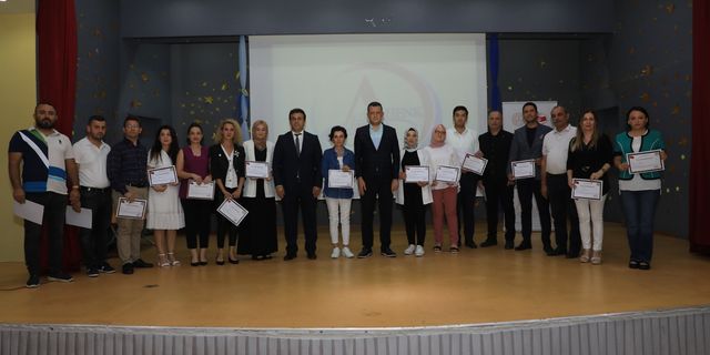 Alanya’da proje hazırlayan öğretmenler ödüllendirildi