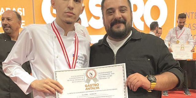 Gastronomi yarışmasında Alanya’ya gümüş madalya