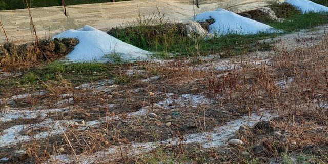 Antalya'da seraları dolu vurdu