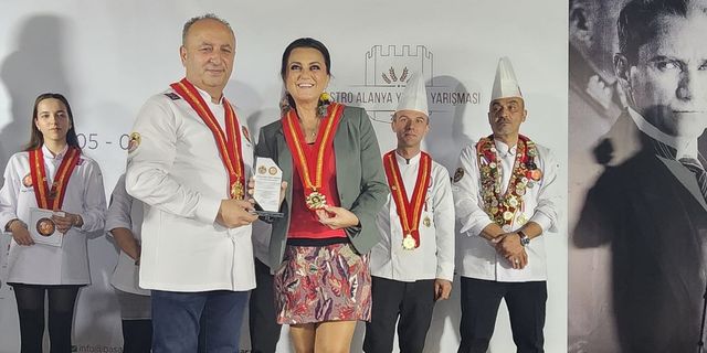 Alanya'da düzenlenen uluslararası yemek yarışması sona erdi!