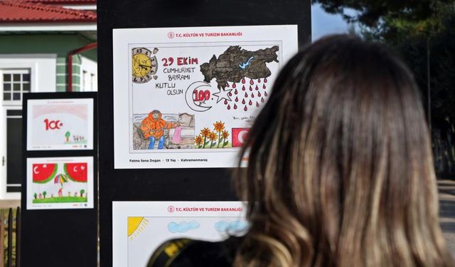 Antalya'daki depremzede çocuğun çizdiği resim herkesi hüzünlendirdi