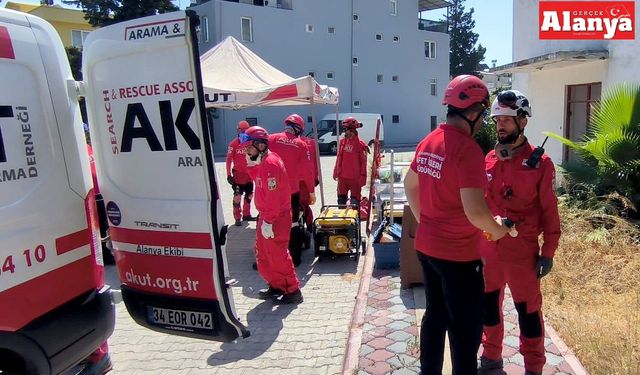 Alanya Belediyesi AFAD tatbikatına katıldı