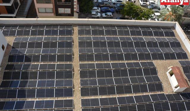 Alanya Adalet Sarayı elektriğini kendi üretiyor