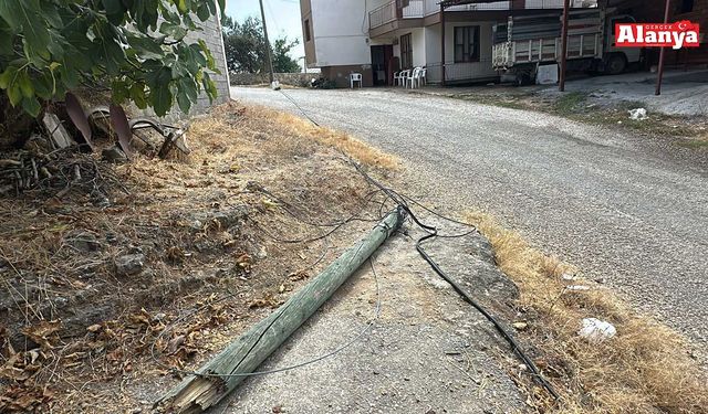 Akdam’da direk devrilince internet gitti