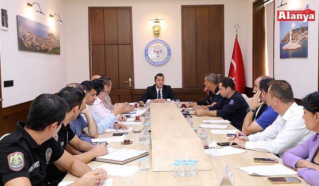 Alanya'da İlçe Spor Güvenlik Toplantısı gerçekleştirildi