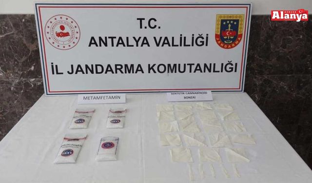 Alanya’da jandarmadan uyuşturucu operasyonu