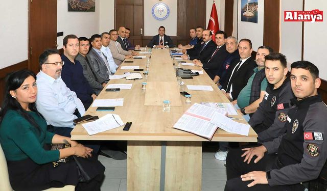 Alanya İlçe Spor Güvenlik Kurulu Toplantısı gerçekleştirildi