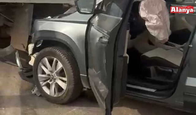 Alanya’da yeni çevre yolunda kaza