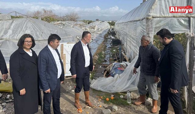 MHP’li Başkan afet sahasında