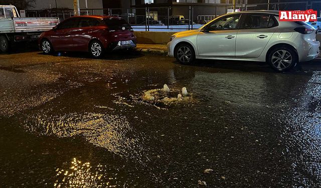 Alanya'da yağış sonrası logarlar yine taştı