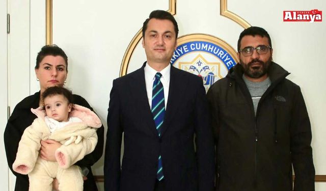 SMA Tip 1 savaşçısı Minik Esila Deniz’den Kaymakam Öztürk’e ziyaret