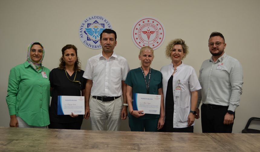 Alanya EAH’ın sağlık çalışanları ödüllendirildi