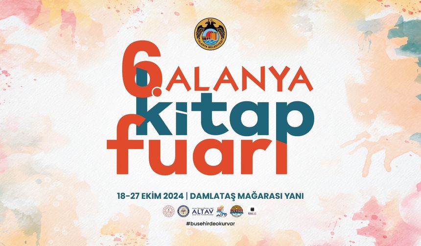 6. Alanya Kitap Fuarı için geri sayım başladı