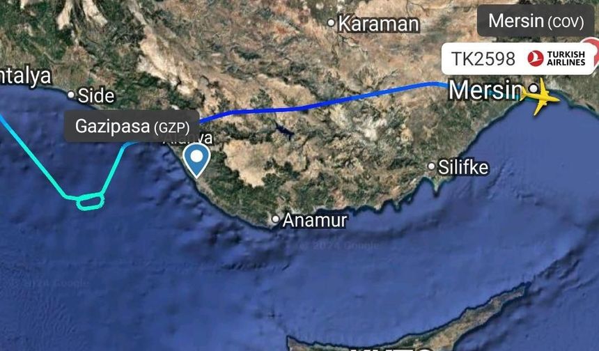 THY’nin Gazipaşa uçağı Adana’ya yönlendirildi