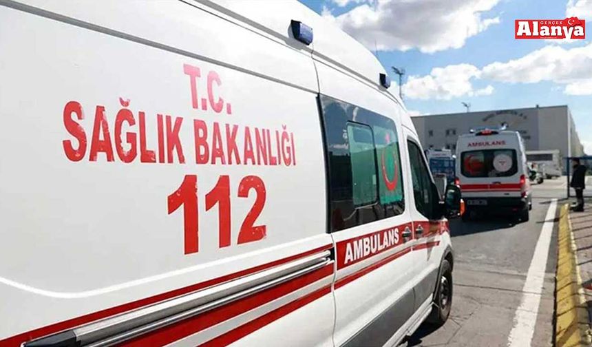 Alanya’da motosikletten düşen sürücü yaralandı