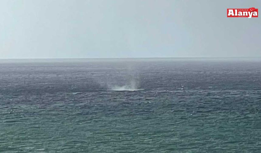 Alanya açıklarında oluşan hortum korkuttu