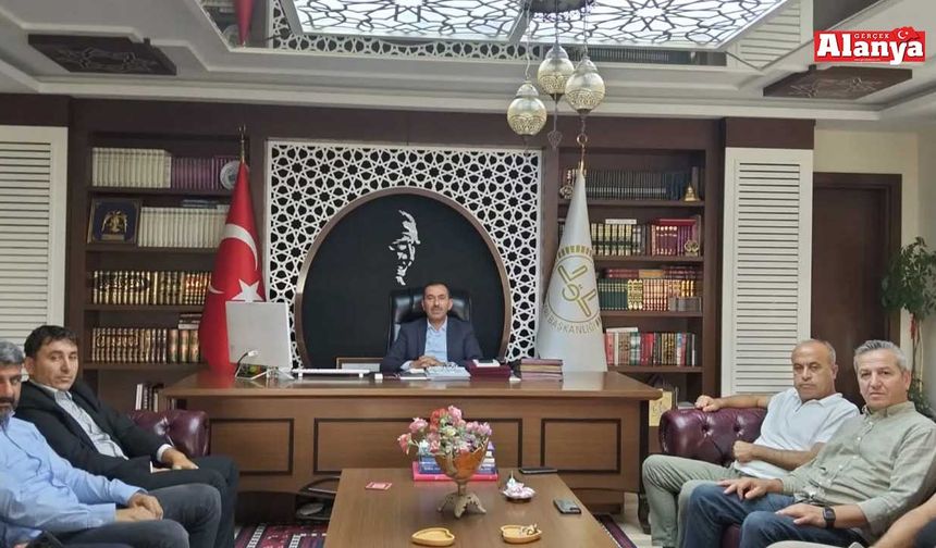 Alanya Muhtarlar Derneği’nden Müftü Seven’e ziyaret