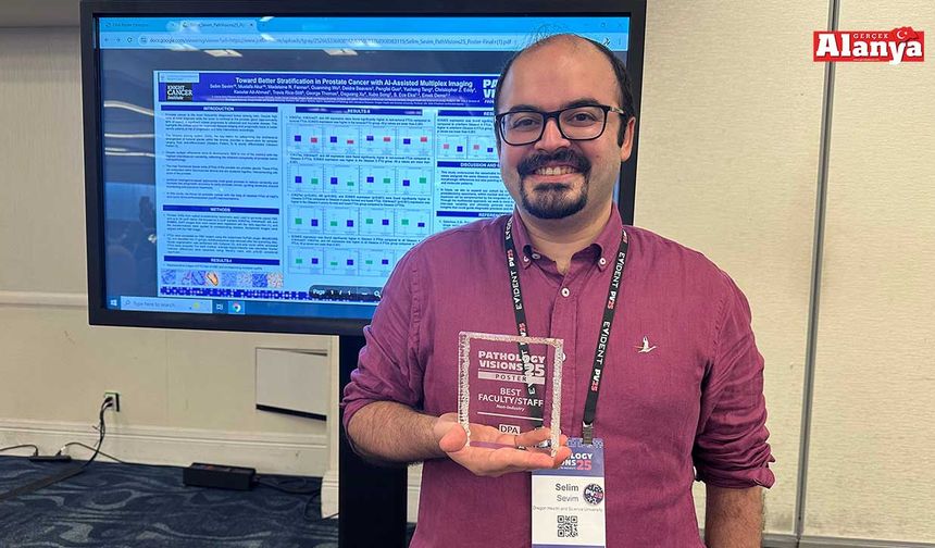 Alanyalı genç bilim insanı ABD’de ödüle layık görüldü