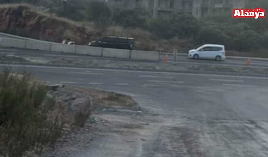 Alanya’da yol isyanı