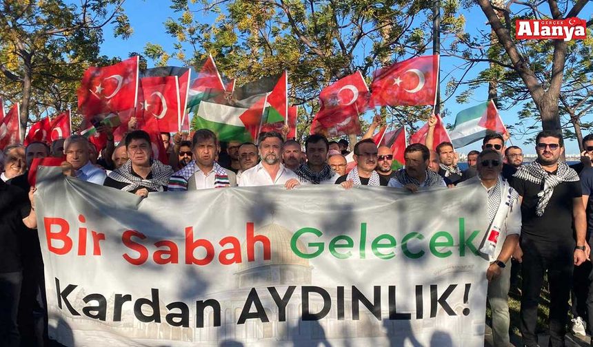 Cumhur İtifakı Antalya’da Gazze için yürüdü