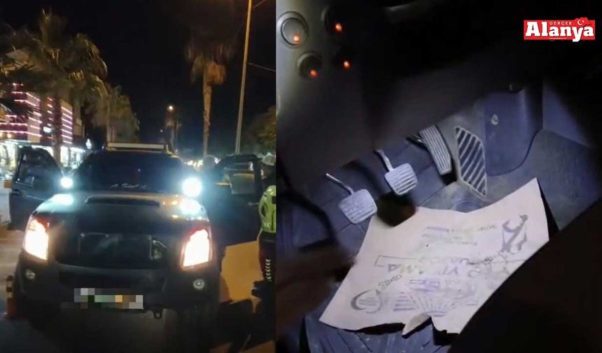 Alanya’da çakarlı araç kullanan sürücüye 276 bin TL ceza!