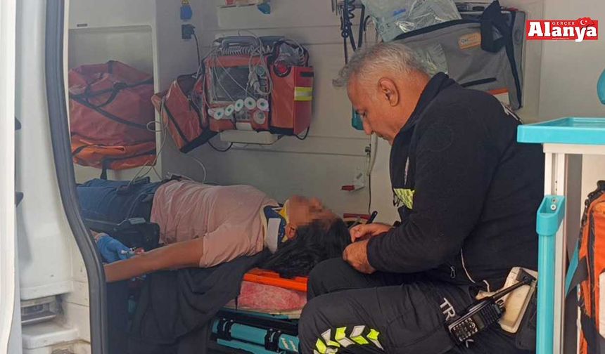 Önündeki araca çarpmamak istedi hastanelik oldu