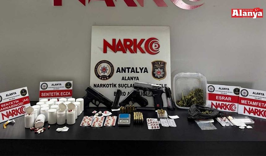 Alanya'da büyük uyuşturucu operasyonu
