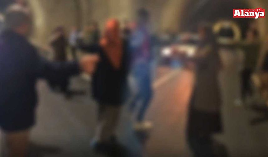 Alanya’da asker eğlencesi düzenleyip tüneli kapatanlara ceza yağdı