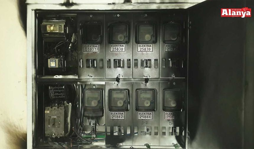 Alanya’da elektrik panosunda çıkan yangın söndürüldü