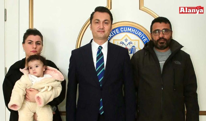 SMA Tip 1 savaşçısı Minik Esila Deniz’den Kaymakam Öztürk’e ziyaret