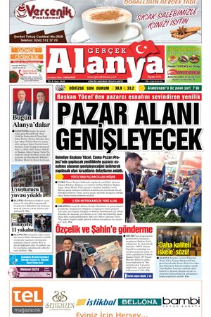 Gerçek Alanya Gazetesi - 24.02.2024 Manşeti