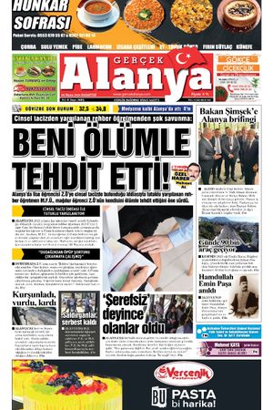 06.05.2024 Gerçek Alanya Gazetesi Manşeti