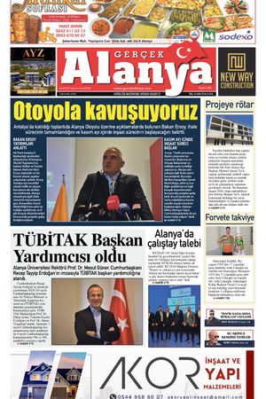 Gerçek Alanya Gazetesi - 16 Eylül 2024