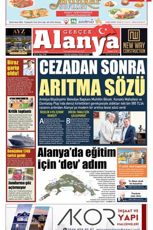 Gerçek Alanya Gazetesi -06 Eylül 2024