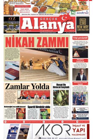 Gerçek Alanya Gazetesi- 02 Ekim 2024