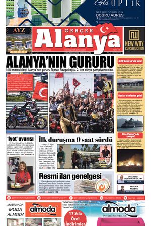 Gerçek Alanya Gazetesi-21 Ekim 2024