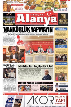 Gerçek Alanya Gazetesi- 03 Ekim 2024