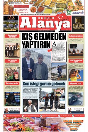 Gerçek Alanya Gazetesi-22 Ekim 2024