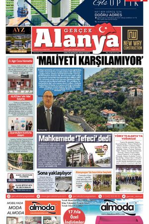 Gerçek Alanya Gazetesi-12 Ekim 2024