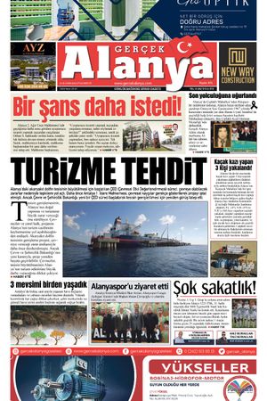 Gerçek Alanya Gazetesi - 18 Kasım 2024