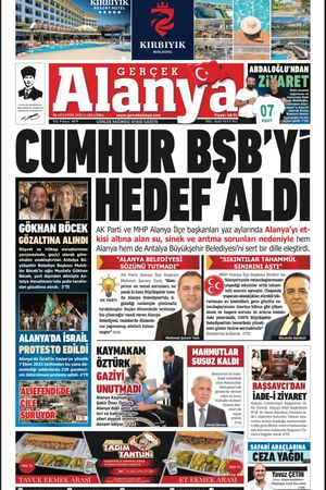 Gerçek Alanya Gazetesi 20 Ağustos 2025
