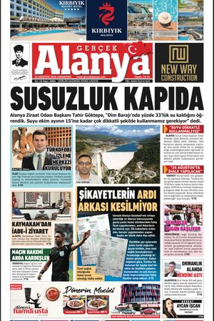 Gerçek Alanya Gazetesi 23 Ağustos 2025