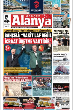 Gerçek Alanya Gazetesi 25 Agustos 2025