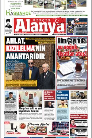 Gerçek Alanya Gazetesi 26 Agustos 2025