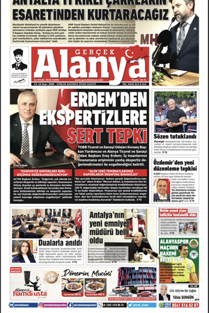 Gerçek Alanya Gazetesi 12 Eylül 2025