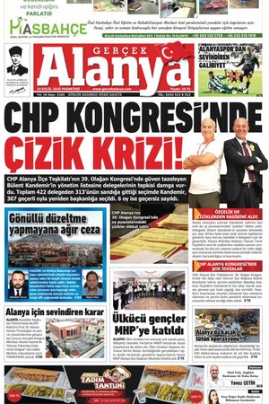 Gerçek Alanya Gazetesi 15 Eylül 2025
