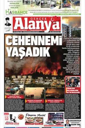 Gerçek Alanya Gazetesi 20 Eylül 2025