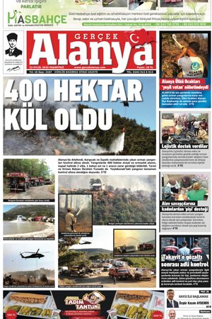 Gerçek Alanya Gazetesi 22 Eylül 2025