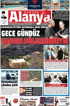 Gerçek Alanya Gazetesi 23 Eylül 2025